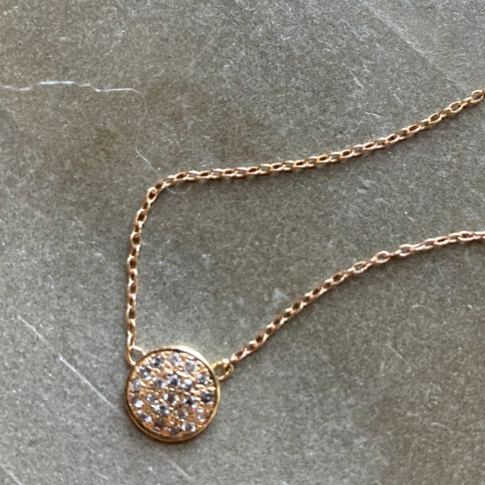 Jacquie Aiche 14K Gold Pave Diamond Necklace - Picture 2 of 4